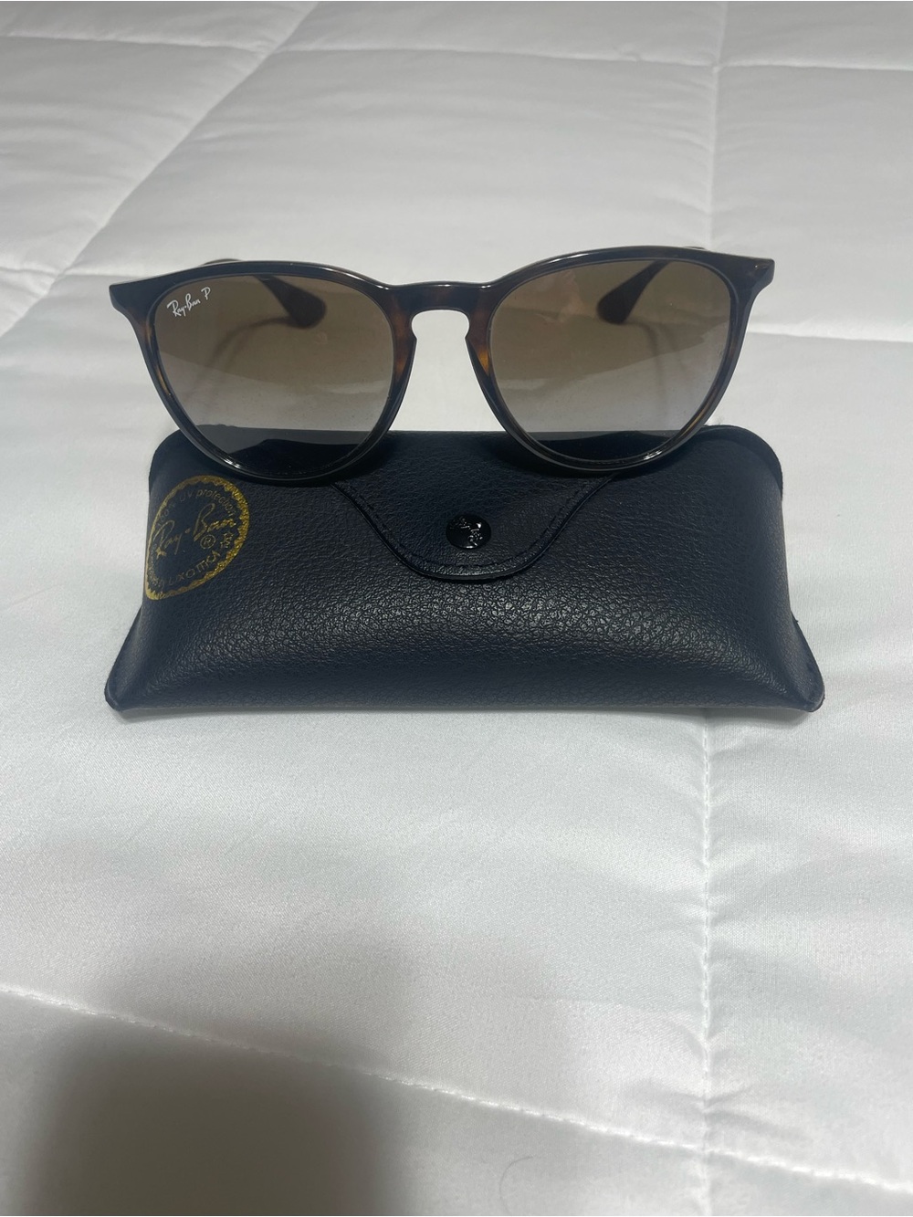 Ray-Ban Brown Tortoiseshell Frame Sunglasses with Brown Lenses